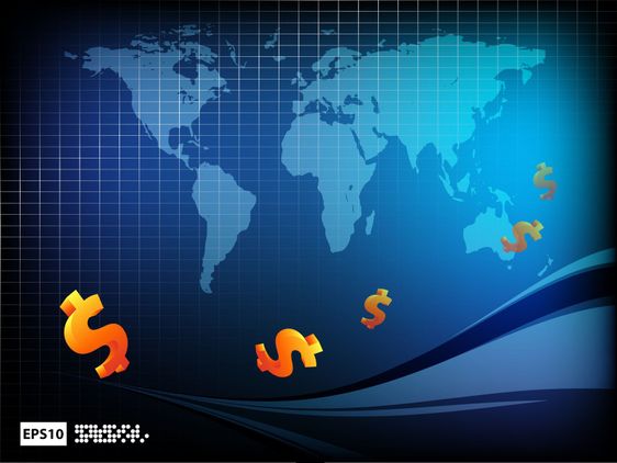 backdrop with dollars. Eps10