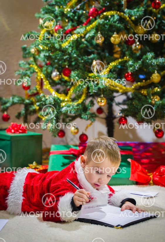 Boy and letter