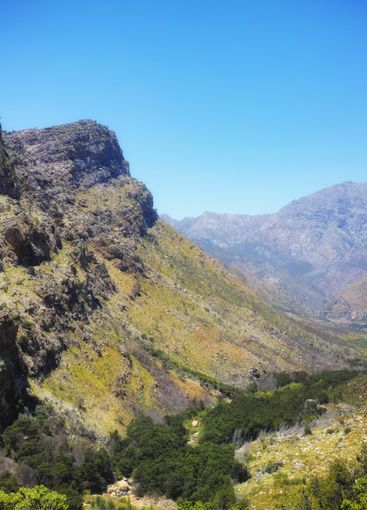 Valley, mountain and outdoor for peace in nature,...