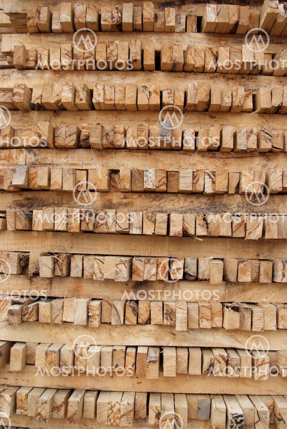 A pile of wood.
