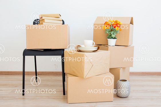 Cardboard boxes - moving to a new house