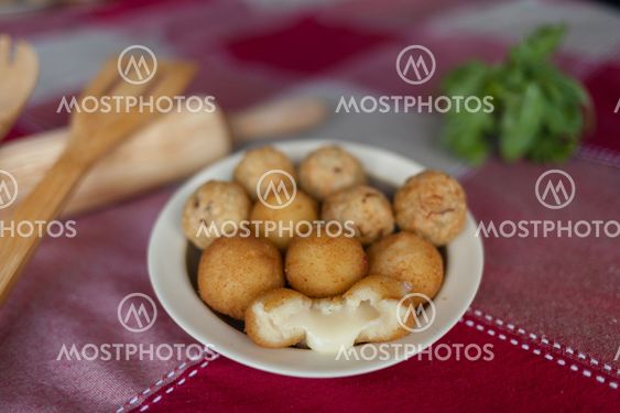 Cheese ball and sun dried meat ball