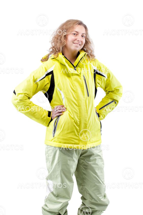 female skier