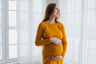 Pregnancy motherhood people expectation future. Pregnant...