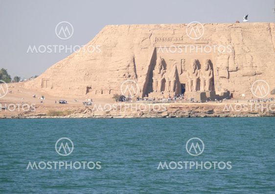 ANSUAN, EGYPT - NOVEMBER 18, 2008: Ancient Sites on the shores of Lake Nasser.