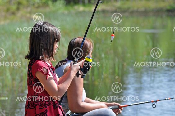 family fishing
