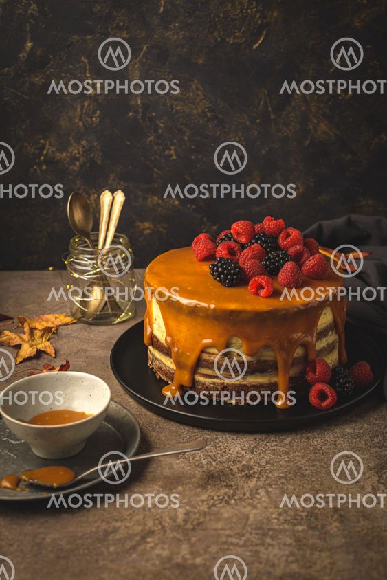 Delicious caramel cake