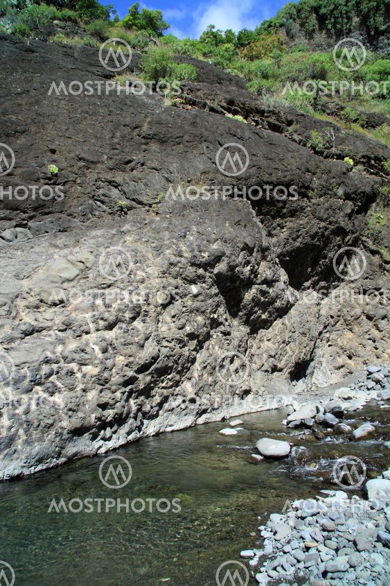 Volcano area on La Palma