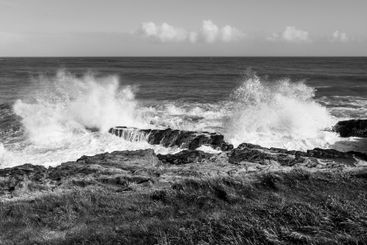 Crushing waves on Atlantic coast of Ireland