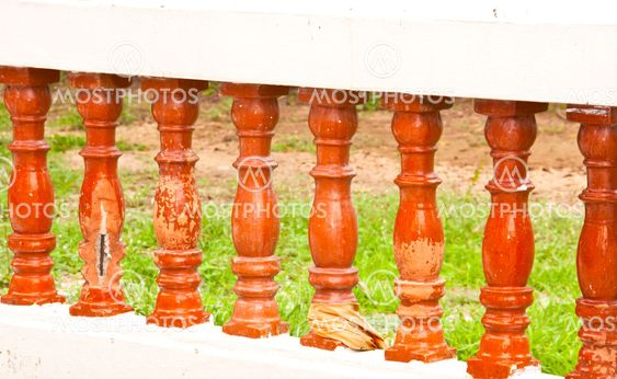 Balcony railing.
