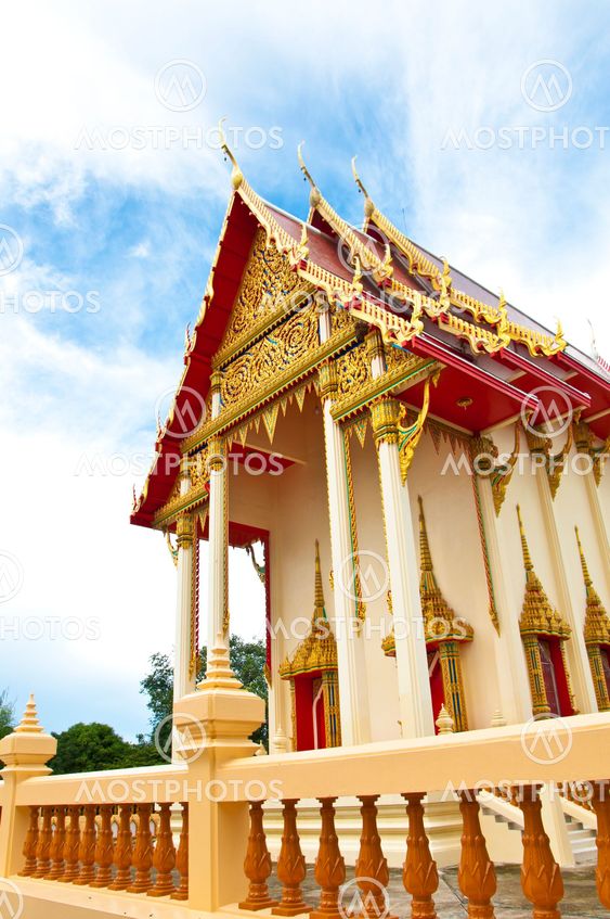 Beautifully buddhism temple in thailand