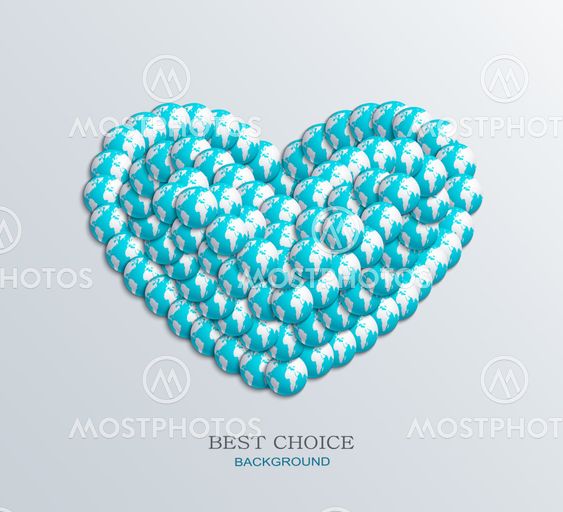 Vector modern heart icon