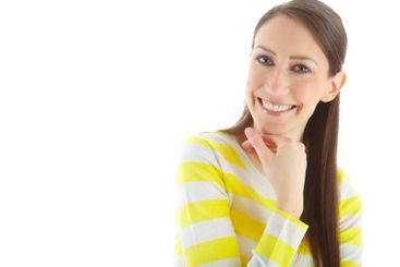 Portrait, smile and woman with fashion, joyful and...