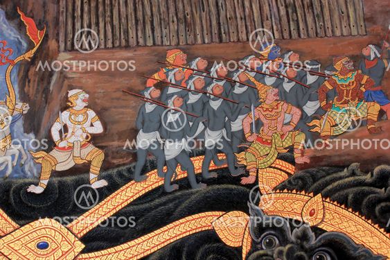 Thai mural.
