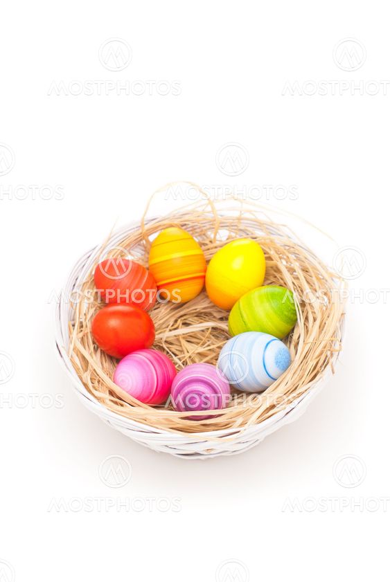 Rainbow Easter eggs