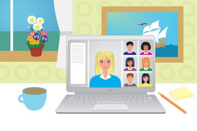 Working from home, study from home.