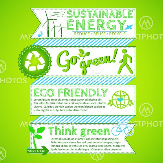 Go green poster