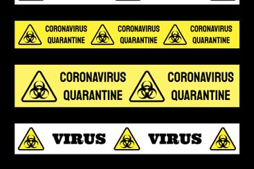 Quarantine warning banners