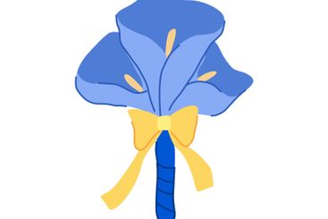 bride bouquet wedding cartoon vector illustration