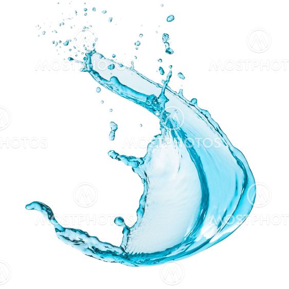turquoise water splash