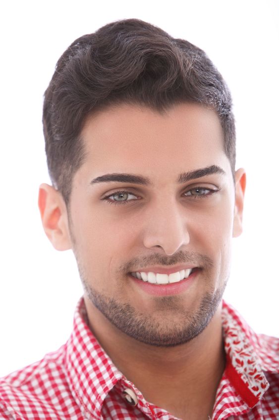 Smiling handsome young man