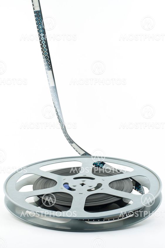 16mm negative film on reel