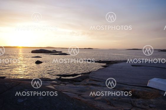 Sunset in the horizon