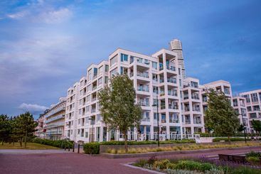 Skymning över Västra hamnen