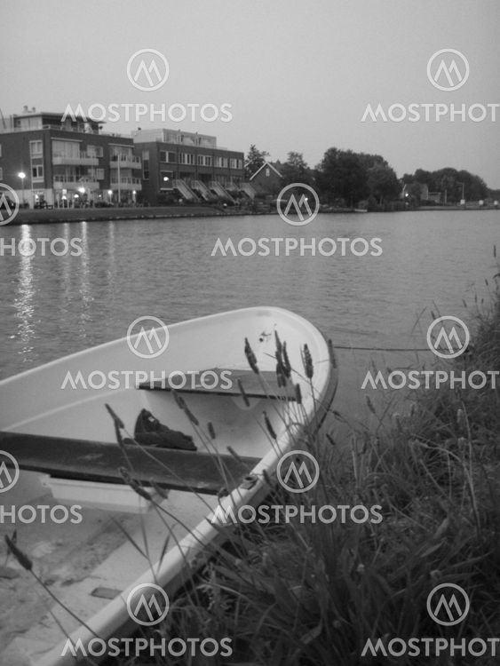 Boat resting in the evening