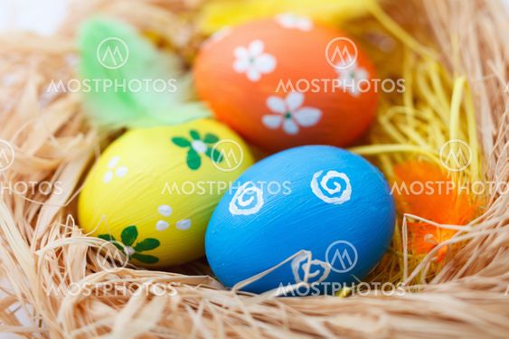 Colorful Easter eggs