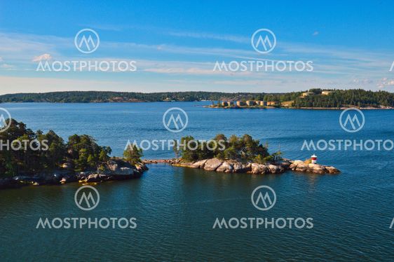 Islets of Stockholm Archipelago in Baltic Sea, Sweden