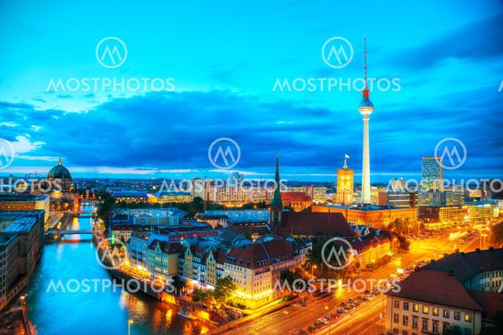 Aerial overview of Berlin