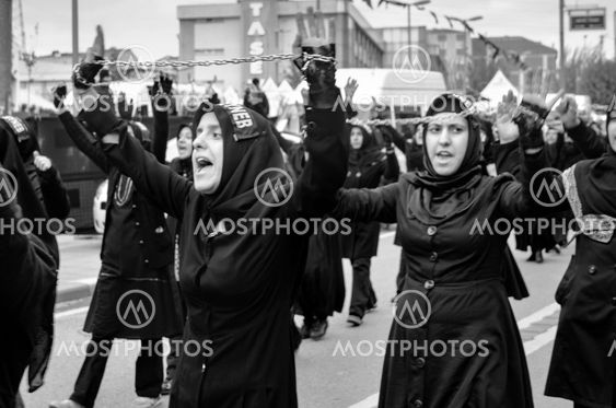 Universal Ashura Mourning Ceremony. Day of Ashura