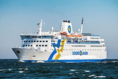 Passenger ship MS Eckero at sea