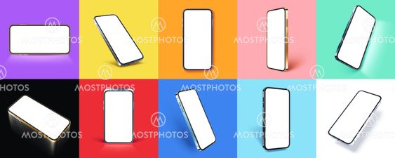 Mobile phone 3D mockup
