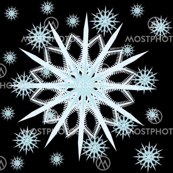 Snow of frame on background