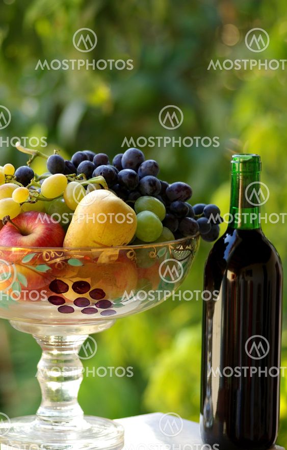 red wine with fruit
