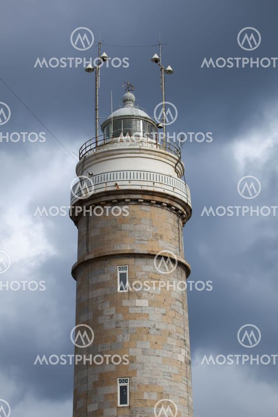 Mayor cape lighthouse, Santander, Cantabria, Spain