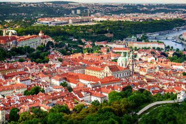 Breathtaking Aerial View of a Charming European City...