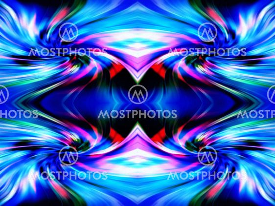Cosmic whirlwind. Eddy currents in blue.A-0103