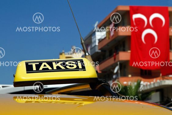 Turkey Taxi registration plate