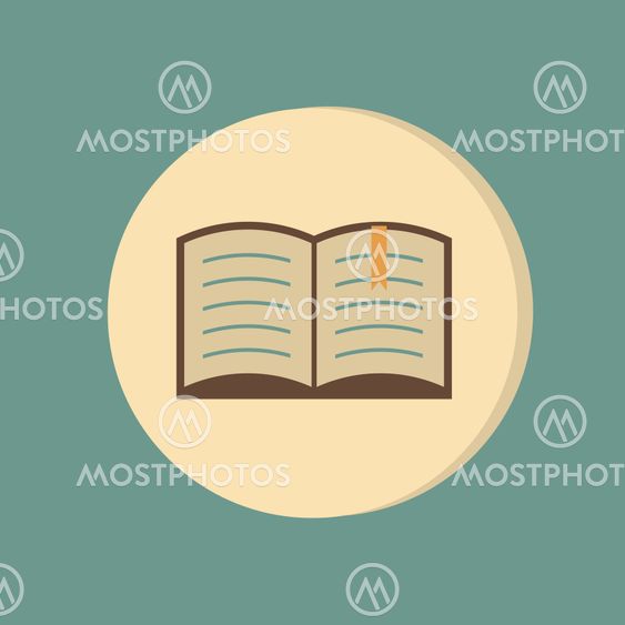 open book. Education sign, symbol icon book with a...