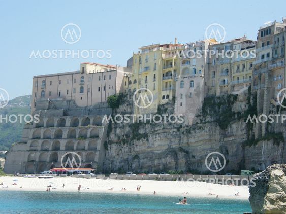 Houses on Cliff - Tropea