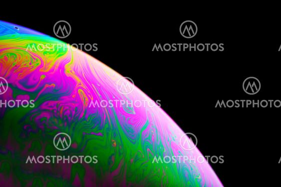 Abstract planet colorful background close up