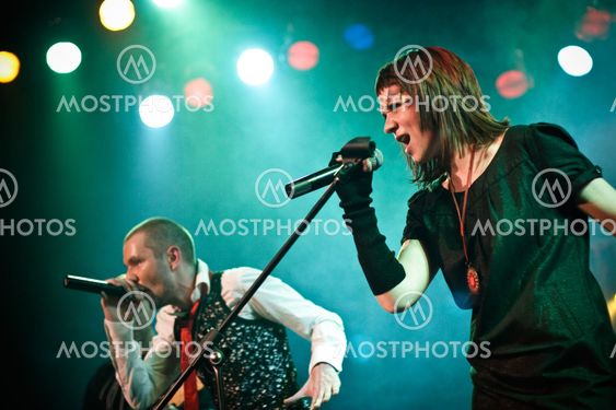 MOSCOW - MARCH 9: Razoom band performs at OTV2 live show on March 9, 2009 in Moscow, Russia