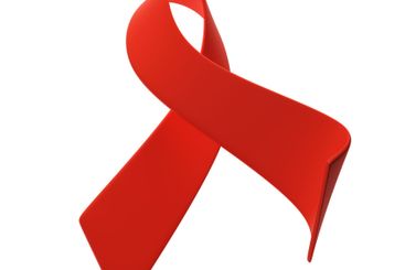 World AIDS Day on December 1. 3d red ribbon. Aids...