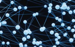 Chaotic structure plexus network node mesh background....