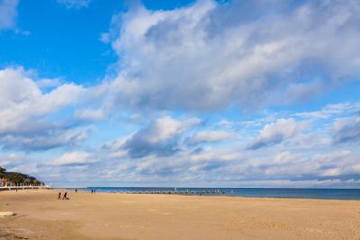 Beach at the Baltic seacoast in Travemunde, Germany