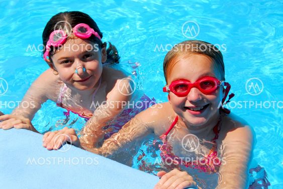 Girls children pool