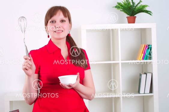 woman working in the kitchen